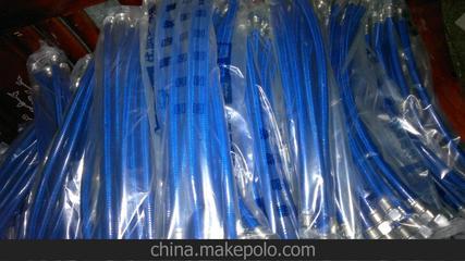 東莞市高埗洪發水暖器材經營部 40公分藍色包塑鋁絲進水軟管，廠家直銷混批圖片大全